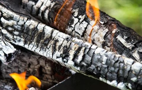 Coals burned Foto stock