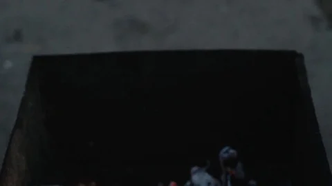 Coals burning in the brazier for barbecue 스톡 동영상 71214841