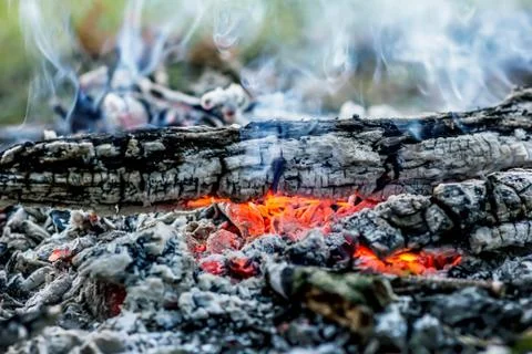 Coals in the fire Stock Photos