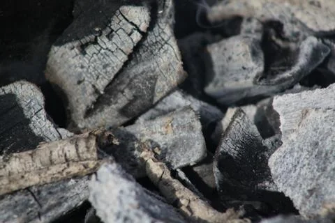 Coals from the fire Stock Photos