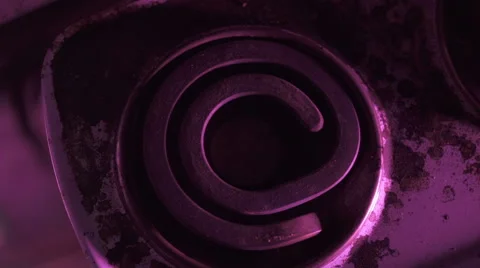 Coals for hookah placed on stove Video stock 64309039
