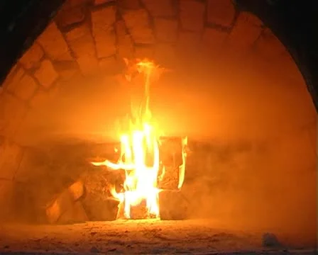 Coals in the stove Stock Footage 10793887