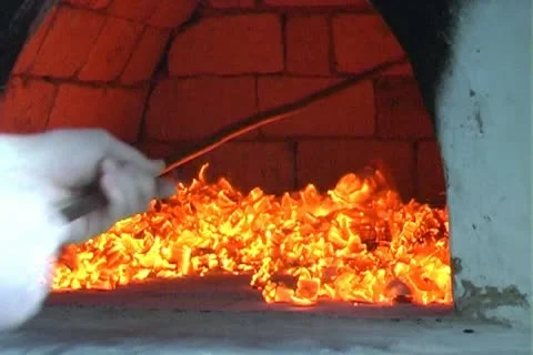 Coals in the stove Stock Footage 10793894