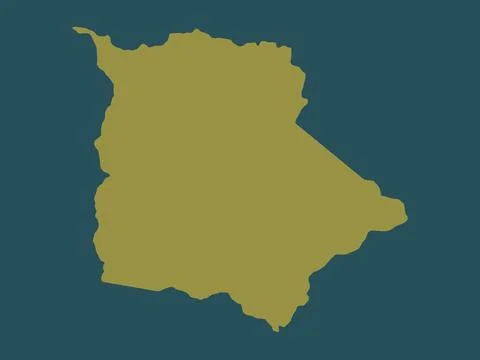 Coamo, Puerto Rico. Solid color shape Stock Illustration