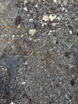 Coarse Asphalt Surface Texture with Embedded Pebbles and Gravel Stock Photos