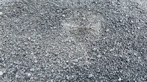 Coarse sand crumbles, time, falling stones Stock Footage 194130406