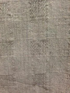 Coarse woven burlap fabric with square pattern Stock Photos