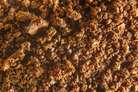 Coarsely ground coffee bCoarsely ground coffee beans, a bunch of beans. Stock Photos