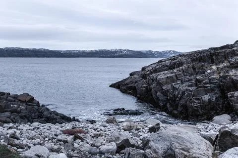 Coast in the Arctic Stock Photos