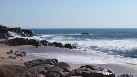 The coast of the Atlantic Ocean. Stock Footage 131402499