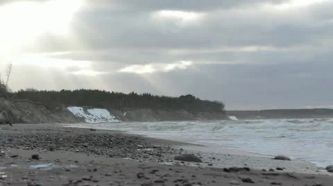The coast of Baltic sea Stock Footage 18096298