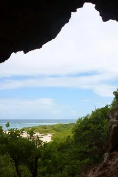 Coast of Barbuda Stock Photos