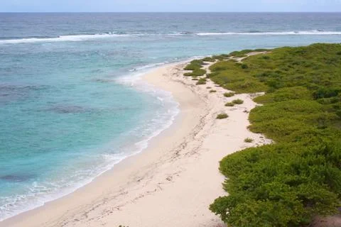 Coast of Barbuda Stock Photos
