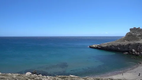 The coast in the blacks of almeria Video stock 90168192