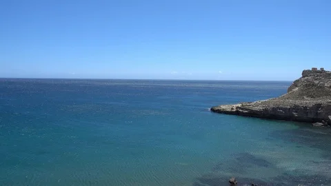 The coast in the blacks of almeria Video stock 90168616