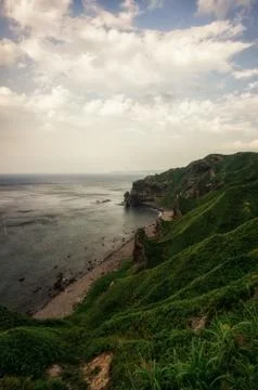 Coast of cape kamui Stock Photos