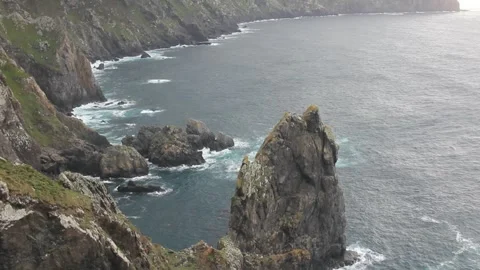 The coast in Cape Ortegal in Spain Stock Footage 250293877