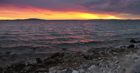 Coast at dusk Stock Footage 249106036