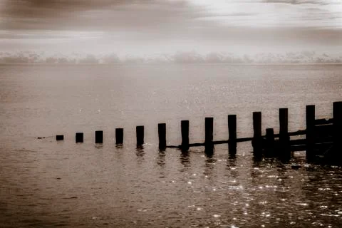 On the coast of england Stock Photos