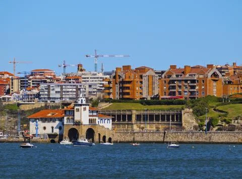 Coast of getxo Stock Photos