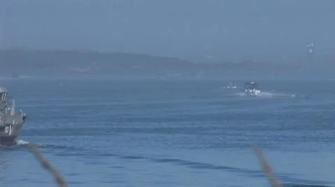 Coast Guard Boat 8 Stock Footage 8907430