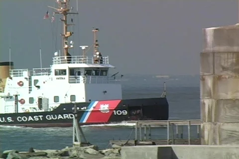 Coast Guard Boat Video stock 77801