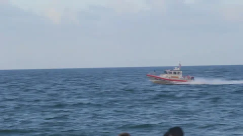 Coast Guard Boat Video stock 24974868