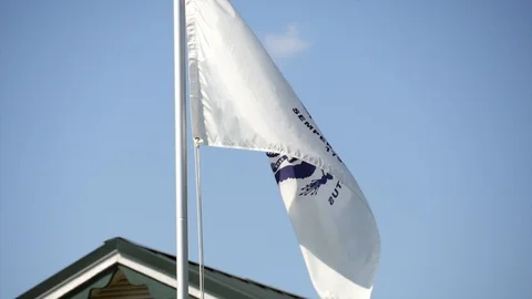 Coast Guard Flag Raising Stock Footage 111923880