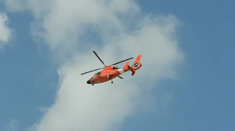 Coast Guard helicopter Video stock 10846720