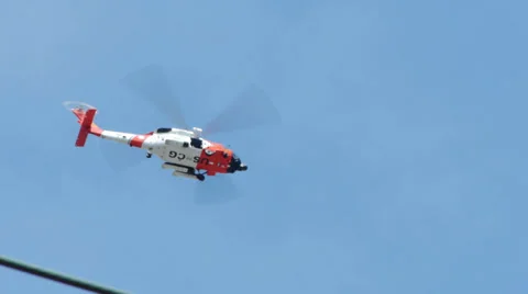 Coast Guard Helicopter Stock-Footage 37554329