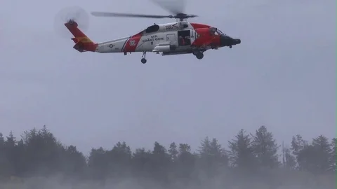 Coast Guard Helicopter Stock-Footage 82517352