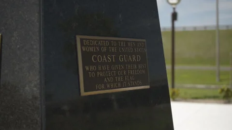 Coast Guard, Navy Monument 库存影片 38585787