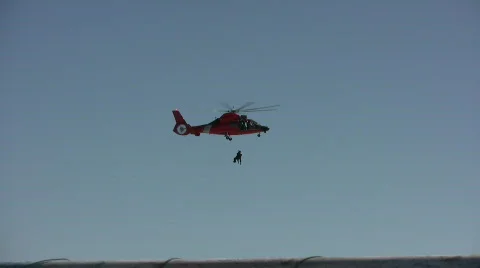 Coast Guard operation Stock Footage 568226