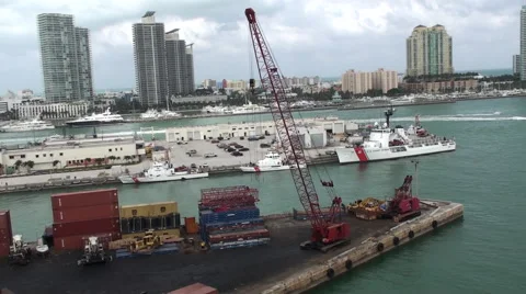 Coast Guard Ship Wide Stock Footage 43163897