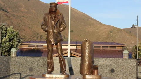 Coast Guard Statue Stock Footage 39908163