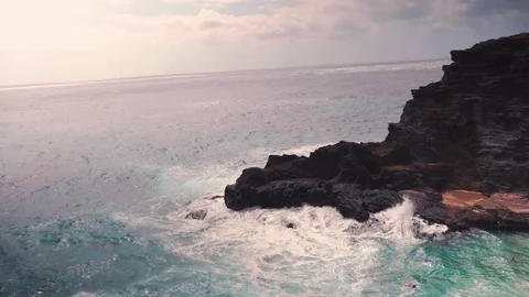 The Coast of Hawaii Stock Footage 76443077