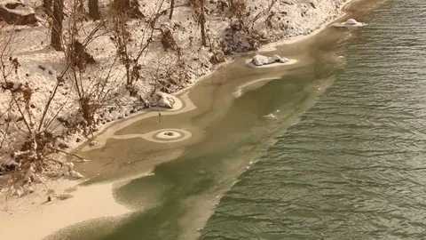 Coast ice Stock Footage 84726873