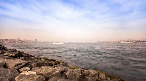 Coast in istanbul Stock Footage 38299089