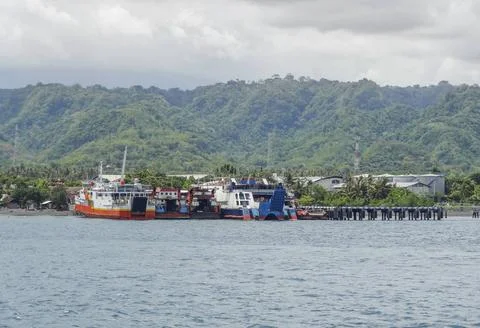 Coast in Java coastal scenery located in Java, a island of Indonesia Copyr... Stock Photos