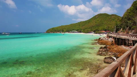 Coast Of Ko Lan Stock Footage 49930431