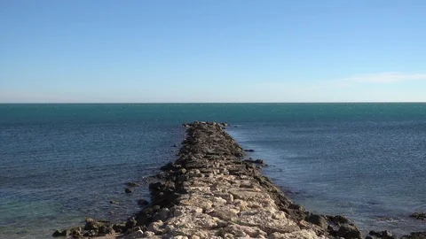 The coast of lampolla de mar in tarragona Видео 101344700