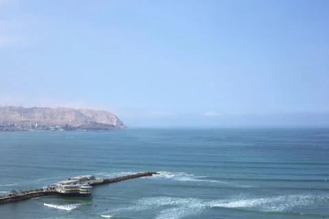 Coast of lima, peru Stock Photos
