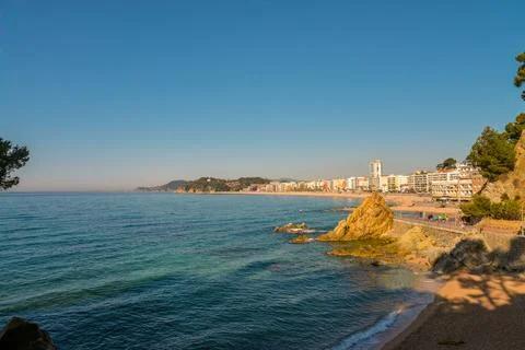 Coast of Lloret de Mar. Stock Photos