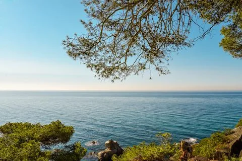 Coast of Lloret de Mar. Stock Photos