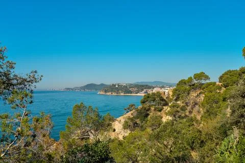 Coast of Lloret de Mar. Stock Photos