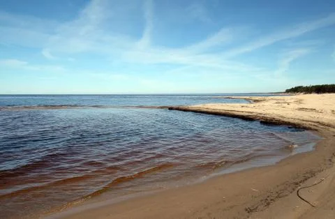 Coast at low tide Stock Photos
