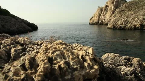 Coast of mallorca with camera motion Vidéo 12150756