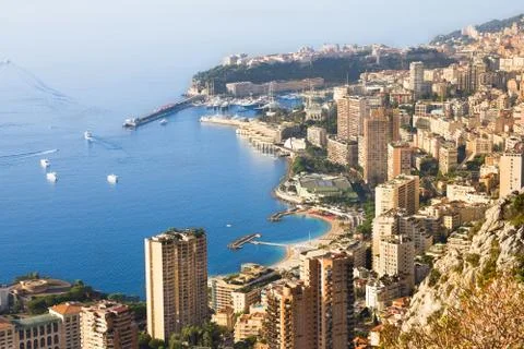 The coast of Monaco Foto stock