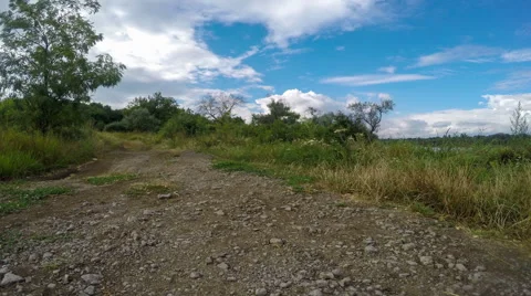 Coast. Movement of clouds on the river Kalmius. Donetsk, Full HD Video stock 65774241