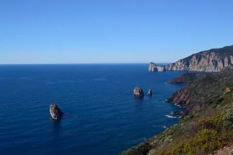 Coast of Nebida Stock Photos